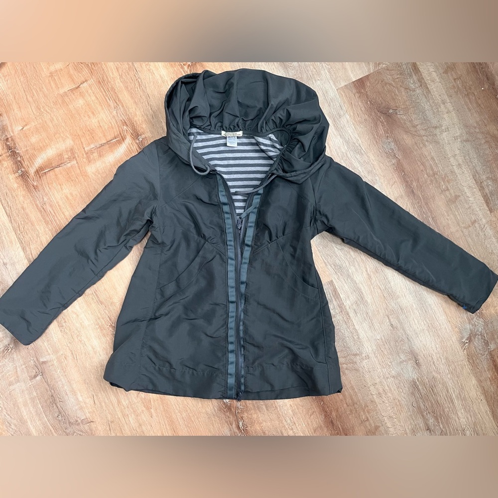 Prairie Underground gray Hooded Jacket with Striped Lining